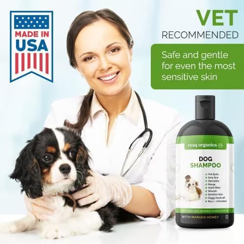 Hypoallergenic Dog Shampoo, Cleans and Soothes Dry Flakey Skin 16oz - Image 7