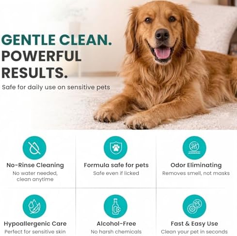 Hypoallergenic Pet Glove Wipes for Dogs & Cats - 7 Individually Wrapped Disposable No-Rinse Grooming Mitts | Lick-Safe Waterless Cleaning Gloves for Paws, Butt, Face & Fur | Deodorizing & Soft - Image 5