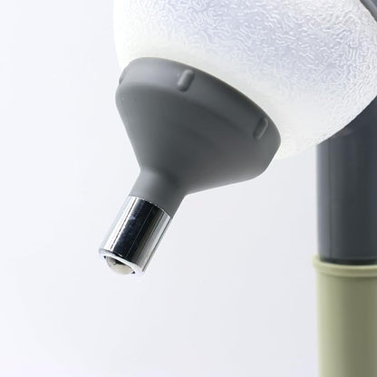 DELIFUR Pet Standing Water Dispenser Adjustable Cat Dog Drinking Water Dispenser Bowl with Detachable Pole Automatically Feeding Water (Grey)
