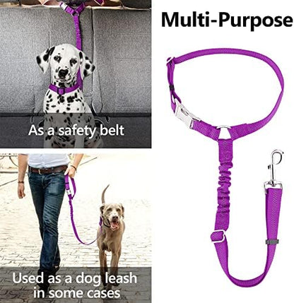 Plutus Pet Dog Seat Belt for Car Headrest, Reflective with Elastic Bungee - Image 6