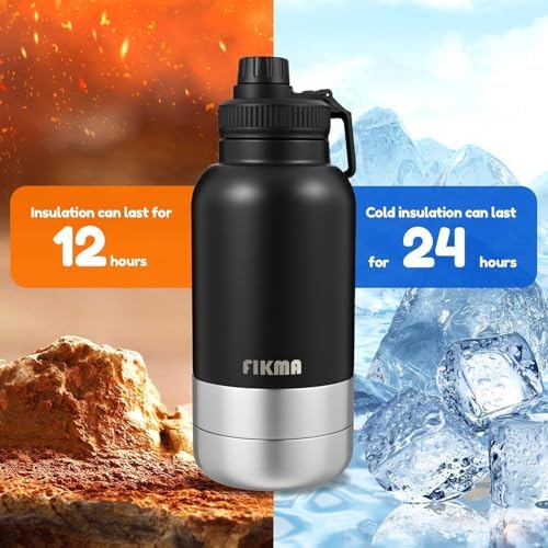 Dog Water Bottle with 2 Bowls, 32oz Insulated Stainless Steel Leak Proof - Image 4