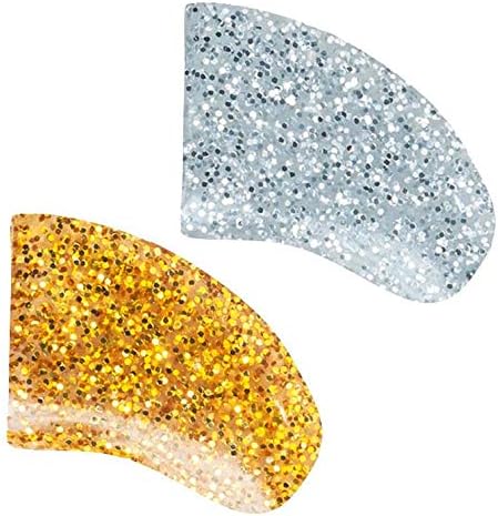 Champagne Combo Soft Nail Caps Dogs Claws 40pk (20 Gold Glitter - 20 Silver Glitter) XXL Size
