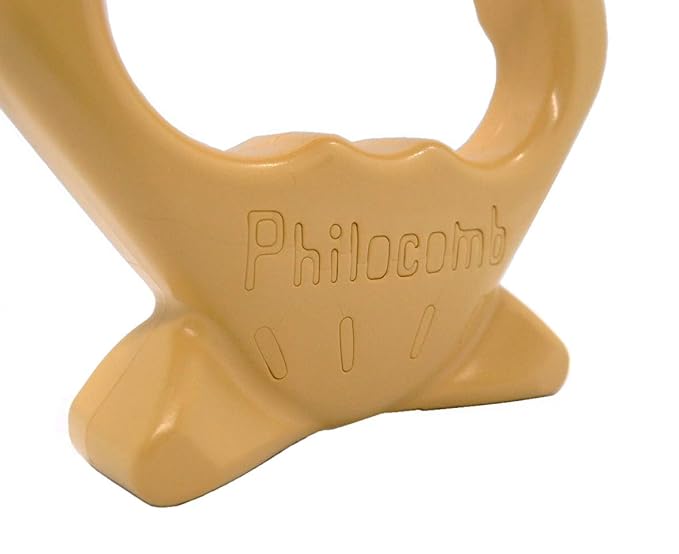 Philocomb E2 Hard (in English package), a gentle, flexible grooming comb for dog..,