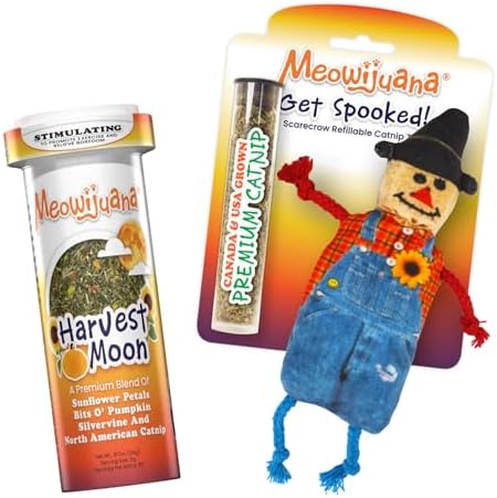 Meowijuana Fall Scarecrow Cat Toy and Blend Bundle | High-Potency by Meowijuana