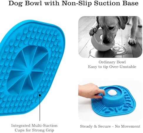 Dog Lick Bowl with Interactive Rolling Ball & Slow Feeder - Image 4