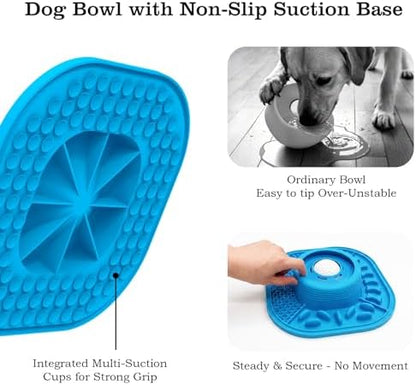 Dog Lick Bowl with Interactive Rolling Ball & Slow Feeder - Image 4