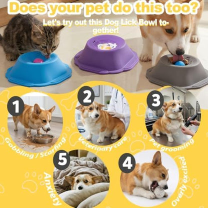 Dog Licking Bowl with Rolling Ball, Lick Toy, Anti Boredom Toys - Image 5