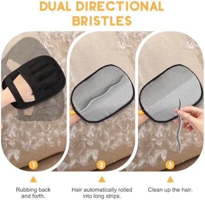 Kenodo Pet Hair Remover, 2025 Upgrated Five-Finger Electrostatic Pet Hair Removal Gloves, Cat & Dog Hair Remover for Couch, Furniture,Clothing, Animal Fur Removal Tool, Cat Grooming Gloves-1 PCS - Image 5