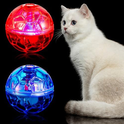 Sratte 2 Pcs Light up Cat Balls Ghost Hunting Motion, Pink, Purple by Sratte