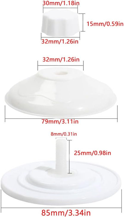 4 Pack Cat Bed Window Suction Holder Replacement with Anchor Screws Cordless Cat Window Perch Suction Cups Holders for EZ Mount Kitty Sill Window Hammock Bed Seat Felt Kitten Car Bed Road Trip