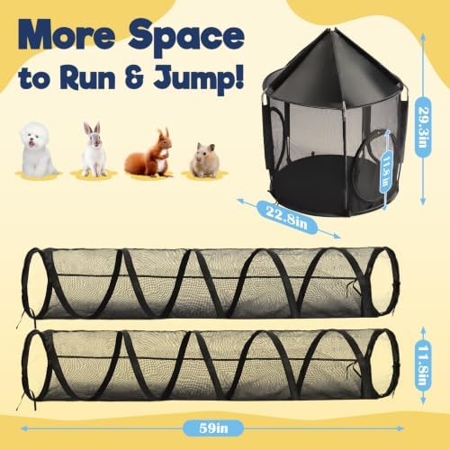 Rywell 10 Inch Cat Tunnel for Catio Outdoor Cat Enclosure Weatherproof - Image 5