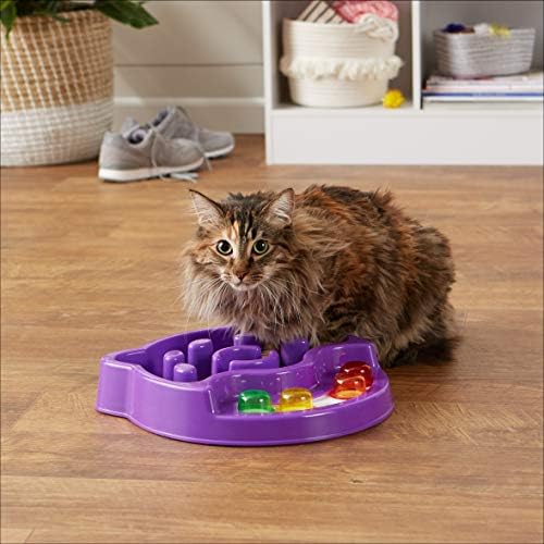 Amazon Basics Pet Activity Center and Feeder, Purple - Image 4