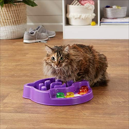 Amazon Basics Pet Activity Center and Feeder, Purple - Image 4