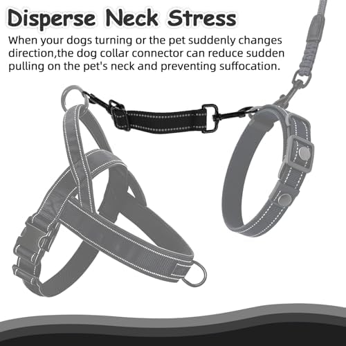 YUEPET 2 Pack Dog Collar Safety Clips, Adjustable Prong Collar Backup Clips - Image 3
