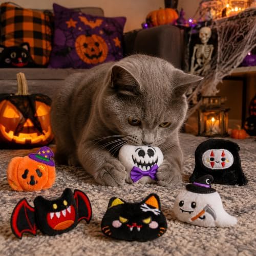 Halloween Cat Catnip Toys for Indoor Cats 6 Pack - Image 6