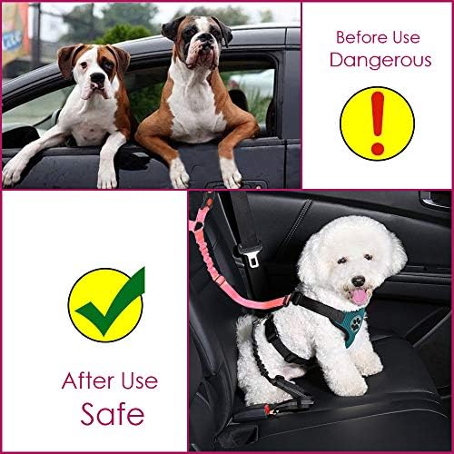 Lukovee Dog Car Seat Belt, 2 Pack, Headrest Restraint - Image 6