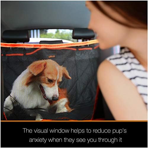 Luxury Dog Car Seat Cover for Back Seat Breathable Mesh Window Dog Hammock for Car 4-Layer Heavy Duty Waterproof Pet Seat Protector Scratch-Proof Car Seat Cover Perfect for Family Road Trips - Image 3