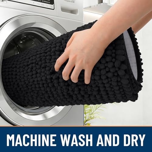 OLANLY Dog Door Mat for Muddy Paws 36x24, Extra Absorbent Chenille Mud Mat - Image 5
