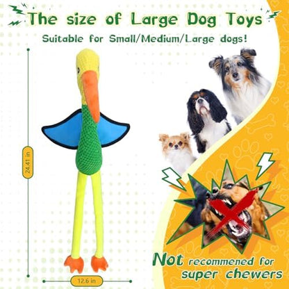 Fuufome Large Squeaky Dog Toys - Plush Crinkle Dog Toy for Small, Medium, and Large Breeds - Fun for Indoor Puppies and Senior Pups Playing - Image 5