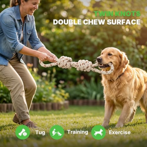 Tug of War Dog Toy, Dog Toys for Aggressive Chewers, Tough Dog Toys - Image 2