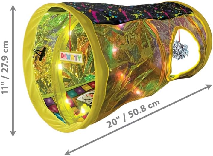 KONG PlaySpaces Rave Cave Cat Hideaway with Music/Lights, Collapsible House - Image 3