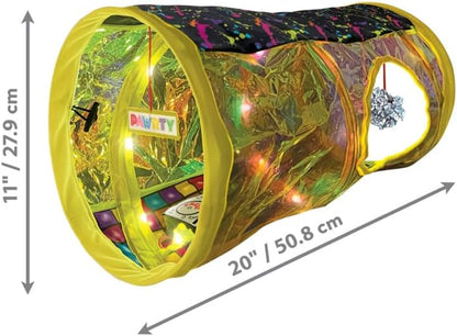KONG PlaySpaces Rave Cave Cat Hideaway with Music/Lights, Collapsible House - Image 3