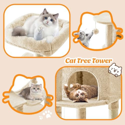 44 Inch Small Cat Tree Tower for Indoor Cats and Kittens - Image 6