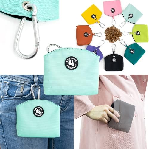 Dog Treat Pouch Magnetic Closure Small Dog Training Treat Pouch Pocket Sized Small Dog Treat Pouch with Clip (mint green) - Image 5
