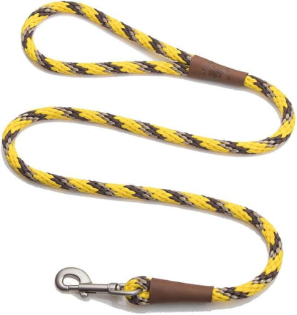 Mendota Pet Snap Leash - British-Style Braided Dog Lead, Made in The USA - Harvest, 1/2 in x 4 ft - for Large Breeds