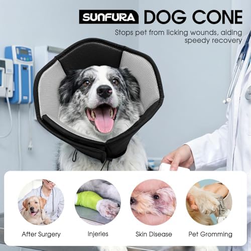 Dog Cones for Medium Dogs Soft Cone for Dogs to Stop Licking - Image 2