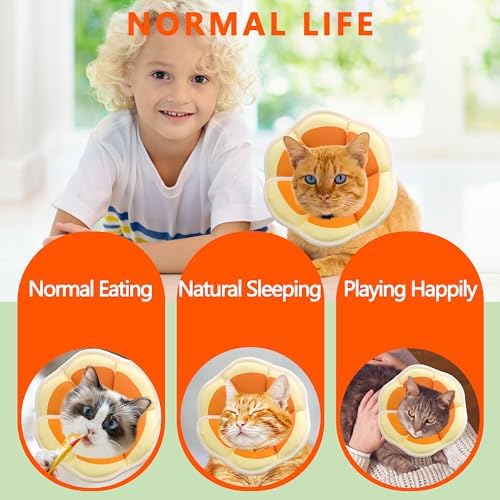Soft Adjustable Cat Cone Collar, Comfortable Cat Recovery Collar - Image 6