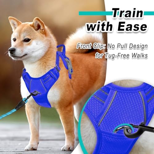 BARKBAY Dog Harness for Large Dog No Pull Mesh 2 Clips Dog Vest - Image 2