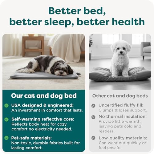 FurHaven ThermaNAP Self Warming Cat Mat, Dog Bed for Crates with Self-Warming Technology for Cozy Rest, Fully Machine Washable, Small, Plush Faux Fur, Espresso - Image 7