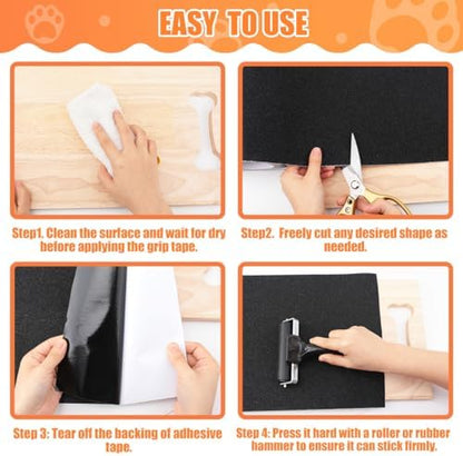 Pet Nail Self Adhesive Replacement Emery Paper, 10in*13ft, Brown - Image 5