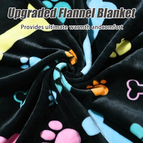 Rezutan Blanket for Large Dogs & Cats Soft Reversible Cute Paw 40"x31" - Image 3