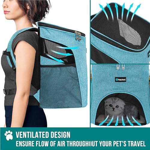 PetAmi Cat Backpack Carrier for Small Dogs and Large Cats, Airline Approved - Image 4