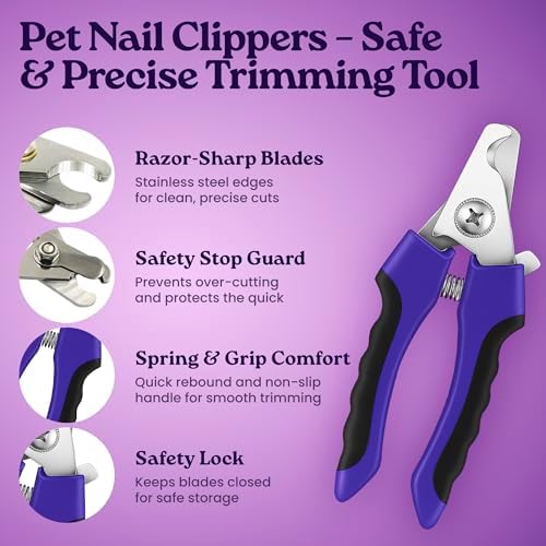 gameOFF Cat Grooming Kit 6 in 1, Include: Nail Clipper, Brush for Shedding, Wand Toy, Interactive Ball Toy, Bath Brush, Ear Cleaner Finger Wipes (30ct.), Cat Grooming Supplies, Kitten Supplies - Image 4