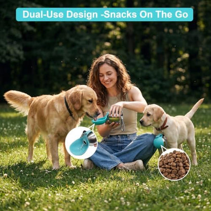Portable Dog Water Bottle with Bowl, 10oz Leak-Proof Stainless Steel Dog Travel Water Bottle, BPA-Free Pet Water Dispenser for Small & Medium Dogs, Walking, Hiking & Outdoor Travel - Image 5