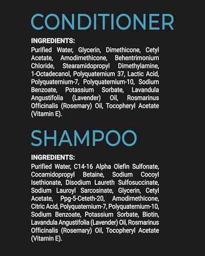 Dog Shampoo and Conditioner Set with Biotin, Rosemary & Lavender (16 fl oz) - Image 7