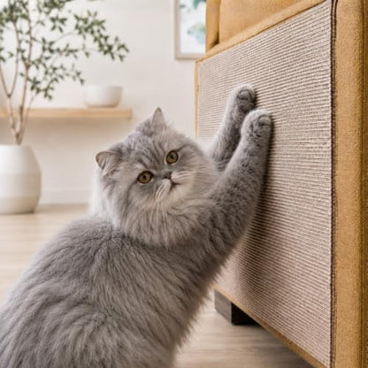 Catify Peel & Stick Cat Scratching Mat - Beige, L:78" - Image 2