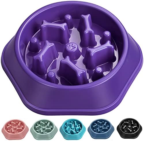 UPSKY Slow Feeder Dog Bowl Anti-Chocking Slower Feeding Pet Puzzle Bowls by UPSKY