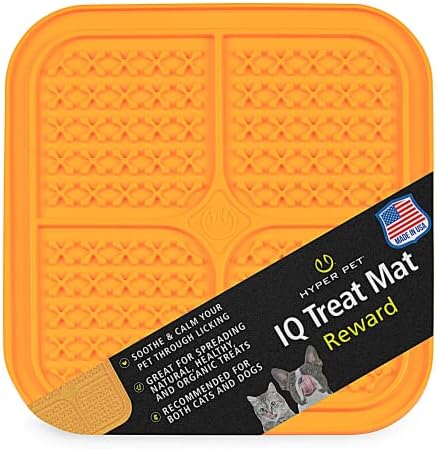 Hyper Pet IQ Treat Lick Mat for Dogs & Cats, Slow Feeder Enrichment Toys by HyperPet