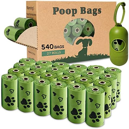 Dog Poop Bag Biodegradable 540 Count Dog Waste Bags with Dispenser Scented by Yingdelai