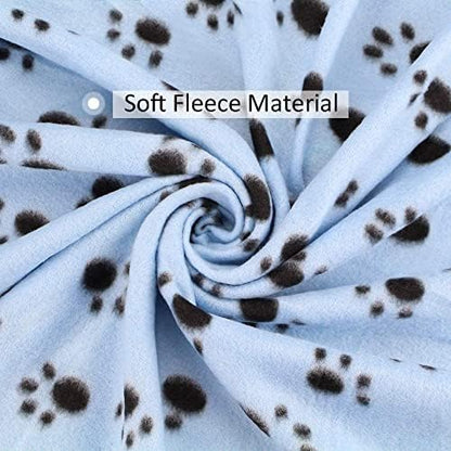 Comsmart Pet Blanket Dog Cat Soft Fleece Blankets Sleep Mat Pad Bed Cover with Paw Print for Kitten Puppy and Other Small Animals, 6 Pack of 24x28 Inches - Image 2