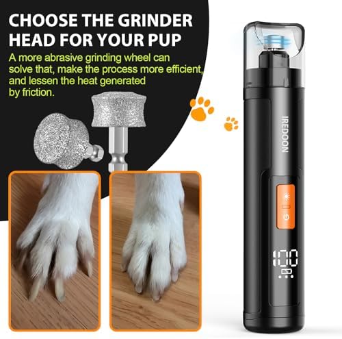 IREDOON Dog Nail Grinder Replacement Head for Most Brands and All Pets 2PCS - Image 4