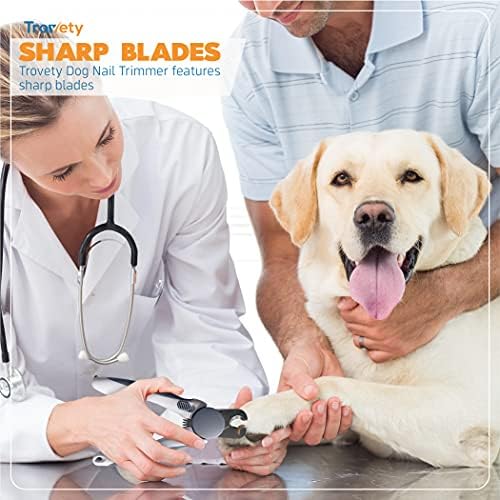 Dog Nail Clippers and Trimmer, Cat Nail Cutter with Safety Guard to Avoid Over Cutting, Pet Grooming Tool with Sharp Blade, Clipper for Dog Nails for Small, Medium & Large Breed - Image 3