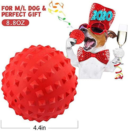 RHL Dog Squeaky Toys for Aggressive chewers Large Breed Balls Interactive Ball Toy Almost Indestructible Tough Durable Stick Medium Small Dogs Puppy Chew with Non-Toxic Natural Rubber - Image 6