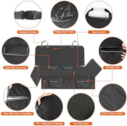 Dog Car Seat Cover for 2013-2025 Toyota RAV4 - Image 3