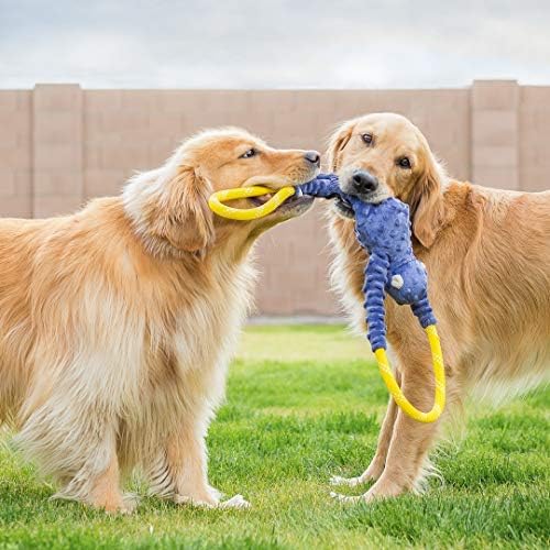 ZippyPaws RopeTugz Durable Dog Pull Rope Toy - Blue Monkey - Image 2
