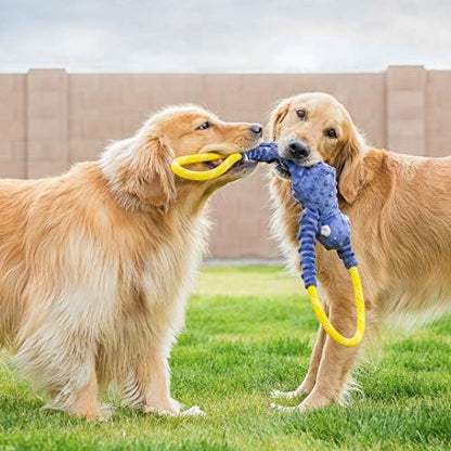 ZippyPaws RopeTugz Durable Dog Pull Rope Toy - Blue Monkey - Image 2